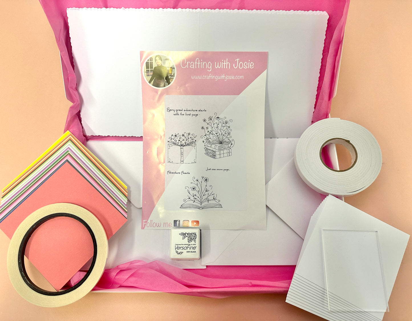 Card Making Box Kit! - Floral Books - WITH PEARLESCENT PAINTS
