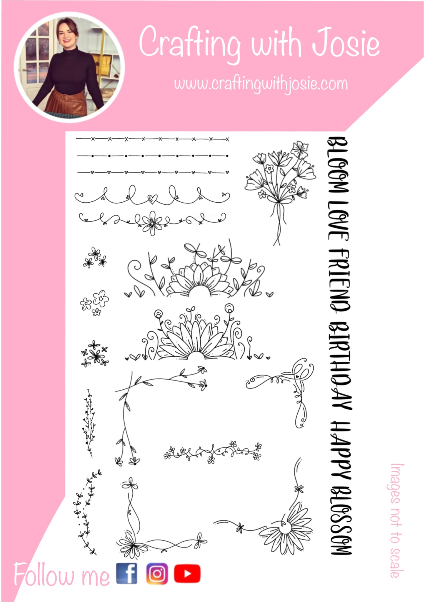 Crafting with Josie - Borders and Corners Stamp Set