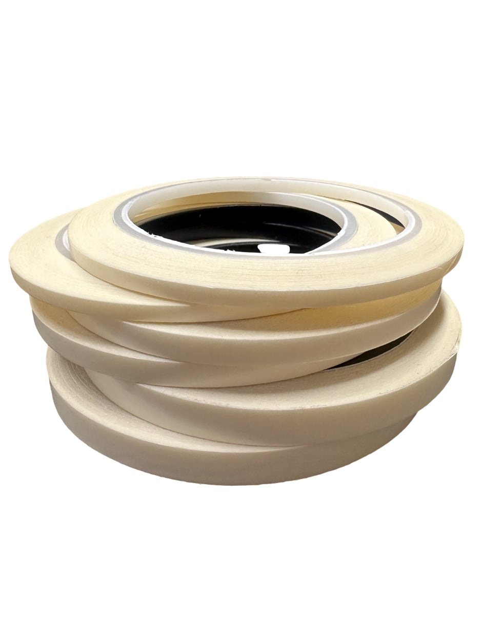 Double sided tape bundle - 24 Rolls - 8 rolls of 4mm, 8 rolls of 6mm and 8 rolls of 9mm.