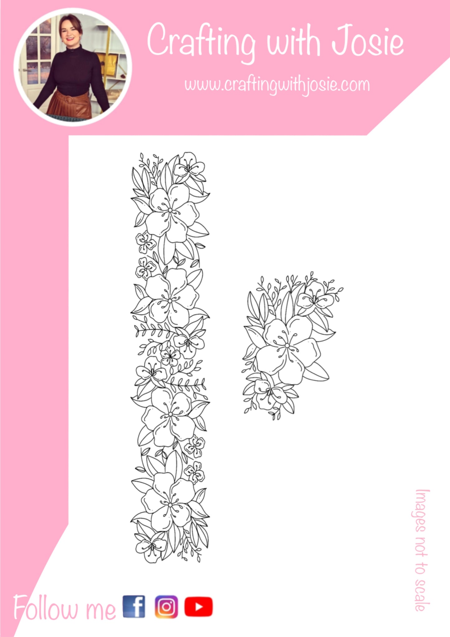 Crafting with Josie - Chatty Tuesday - Floral border and corner stamp set