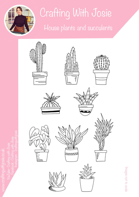 Crafting with Josie - Plants and Succulents Stamp set