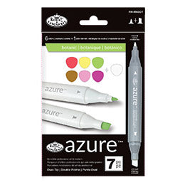 Royal & Langnickel - Dual Tip Alcohol Markers - Set of 7 - Botanic Shades